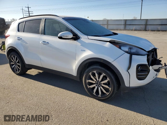 2019 Kia Sportage EX with VIN KNDPNCAC6K7533345, listed as a Copart auction lot 43153915 with 75,077 mi miles and Salvage Title. Bid and sale history available at carsss.com. Image 4.