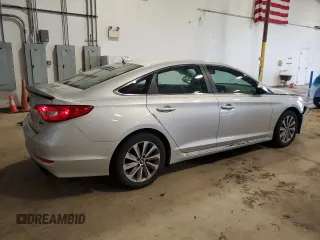 2015 Hyundai Sonata Sport with VIN 5NPE34AF0FH133053, listed as a Copart auction lot 55955845 with 103,767 mi miles and Salvage title. Bid and sale history available at DreamBid. Image 3.