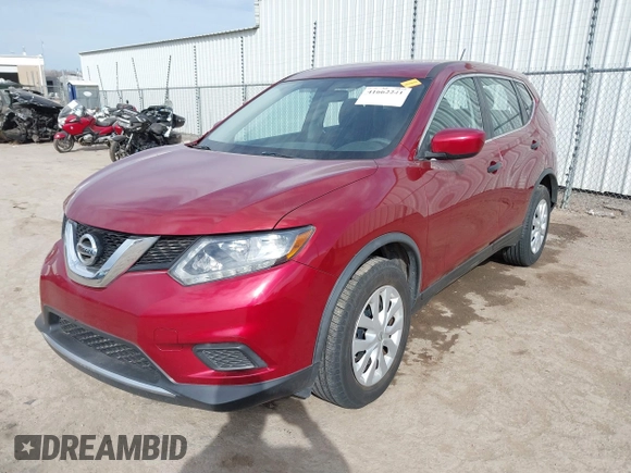 2016 Nissan Rogue S with VIN JN8AT2MT0GW008090, listed as a IAAI auction lot 41662241 with 66,593 mi miles. Bid and sale history available at carsss.com. Image 18.