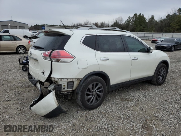 2016 Nissan Rogue SL with VIN 5N1AT2MT7GC884230, listed as a Copart auction lot 44919515 with 178,528 mi miles and Salvage Title. Bid and sale history available at DreamBid. Image 3.