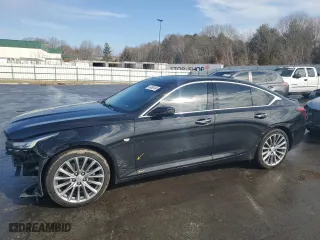 2020 Cadillac CT5 Premium Luxury with VIN 1G6DT5RK4L0124256, listed as a Copart auction lot 43450124 with 66,160 mi miles. Bid and sale history available at carsss.com. Image 1.