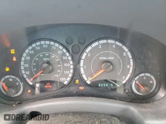 2007 Jeep Liberty Sport with VIN 1J4GK48K87W507123, listed as a Copart auction lot 86527364 with 225,215 mi miles and Salvage Title. Bid and sale history available at DreamBid. Image 9.
