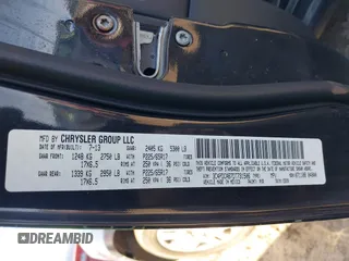 2013 Dodge Journey SE with VIN 3C4PDCAB7DT731506, listed as a IAAI auction lot 41762394 with 215,424 mi miles. Bid and sale history available at carsss.com. Image 9.
