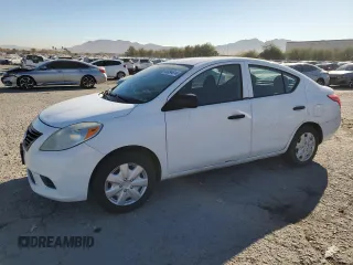 2014 Nissan Versa S with VIN 3N1CN7AP7EL859764, listed as a Copart auction lot 83094814 with 160,143 mi miles and Salvage Title. Bid and sale history available at carsss.com. Image 1.
