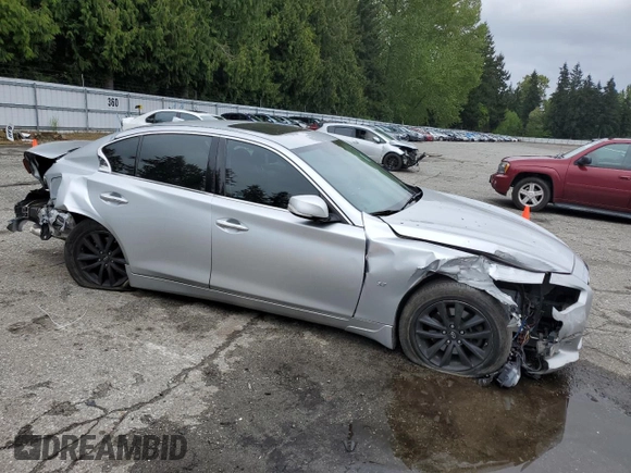 2014 Infiniti Q50 Premium z VIN JN1BV7AP3EM681014, wystawiony jako Copart lot #54339345 z przebiegiem 120 383 mil mil oraz Szkoda całkowita • Salvage title. Historia ofert i sprzedaży dostępna na DreamBid. Obrazek 4.