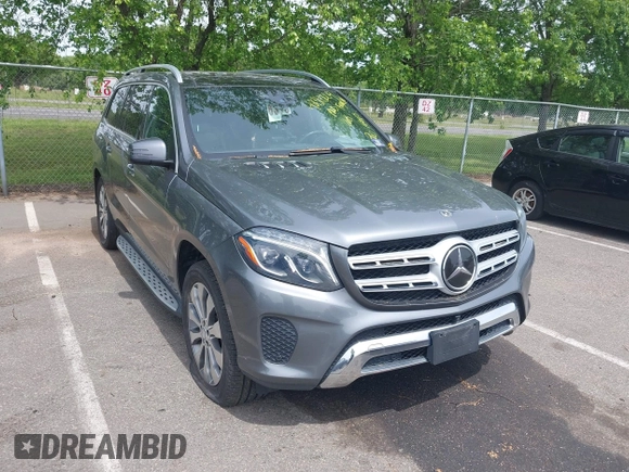 2019 Mercedes-Benz GLS 450 with VIN 4JGDF6EE1KB226588, listed as a IAAI auction lot 42310009 with 116,124 mi miles and . Bid and sale history available at DreamBid. Image 1.