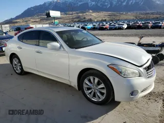 2011 Infiniti M with VIN JN1BY1AR8BM374388, listed as a Copart auction lot 48823175 with 113,248 mi miles and Salvage Title. Bid and sale history available at carsss.com. Image 4.
