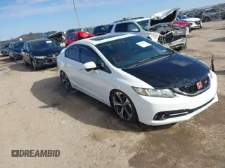 2015 Honda Civic Sedan Si with VIN 2HGFB6E53FH707773, listed as a IAAI auction lot 41427654 with 90,583 mi miles. Bid and sale history available at carsss.com. Image 1.