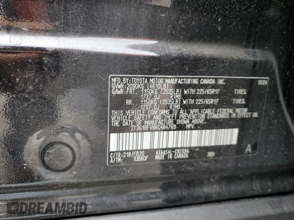 2024 Toyota RAV4 LE with VIN 2T3G1RFV8RC484769, listed as a Copart auction lot 61963905 with 17,948 mi miles and Salvage title. Bid and sale history available at DreamBid. Image 14.
