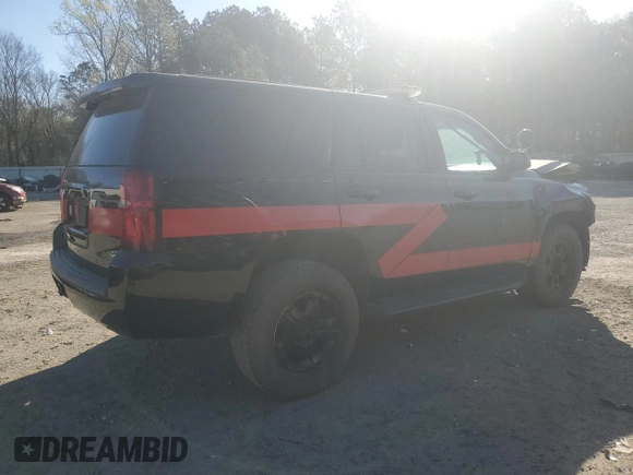 2018 Chevrolet Tahoe Commercial with VIN 1GNSKFEC3JR276928, listed as a Copart auction lot 48980425 with 50,206 mi miles and Salvage title. Bid and sale history available at DreamBid. Image 3.