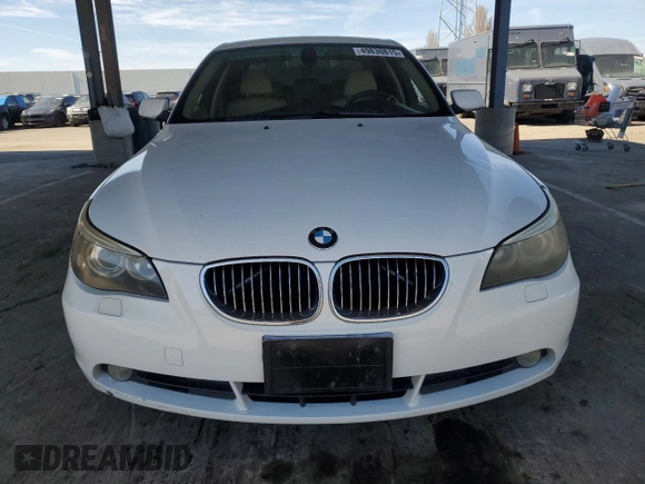 2007 BMW 5 Series 525i with VIN WBANE53597CW62340, listed as a Copart auction lot 49830815 with 188,016 mi miles and Clean Title. Bid and sale history available at carsss.com. Image 5.