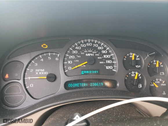 2003 Chevrolet Silverado 1500 LT with VIN 2GCEK19T731139795, listed as a Copart auction lot 49025065 with 230,619 mi miles and Salvage Title. Bid and sale history available at carsss.com. Image 9.