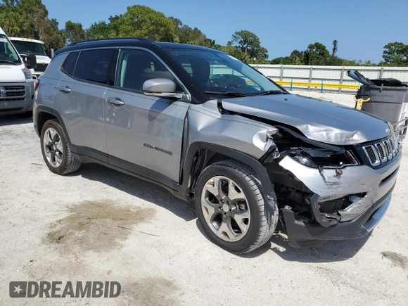 2018 Jeep Compass Limited with VIN 3C4NJCCB3JT461201, listed as a Copart auction lot 52573075 with 41,242 mi miles and Salvage Title. Bid and sale history available at carsss.com. Image 4.