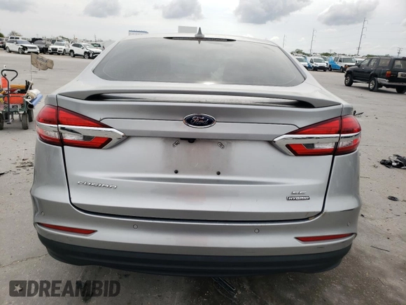 2020 Ford Fusion Hybrid SE with VIN 3FA6P0LU6LR104281, listed as a Copart auction lot 50644585 with 0 mi miles and Salvage Title. Bid and sale history available at carsss.com. Image 6.