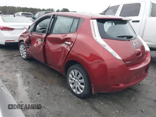 2015 Nissan LEAF S with VIN 1N4AZ0CP1FC311520, listed as a IAAI auction lot 41571630 with 58,800 mi miles. Bid and sale history available at carsss.com. Image 3.