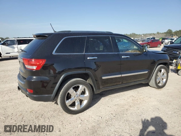 2012 Jeep Grand Cherokee Overland with VIN 1C4RJECT5CC362819, listed as a Copart auction lot 48130085 with 107,350 mi miles and Salvage Title. Bid and sale history available at carsss.com. Image 3.