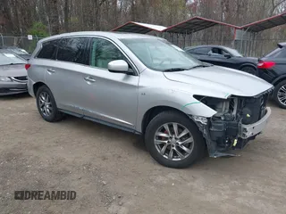 2015 Infiniti QX60 with VIN 5N1AL0MN6FC501897, listed as a IAAI auction lot 41950700 with 109,603 mi miles. Bid and sale history available at carsss.com. Image 1.