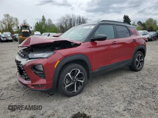 2021 Chevrolet TrailBlazer RS with VIN KL79MUSL5MB137954, listed as a Copart auction lot 50711834 with 30,468 mi miles and . Bid and sale history available at DreamBid. Image 1.