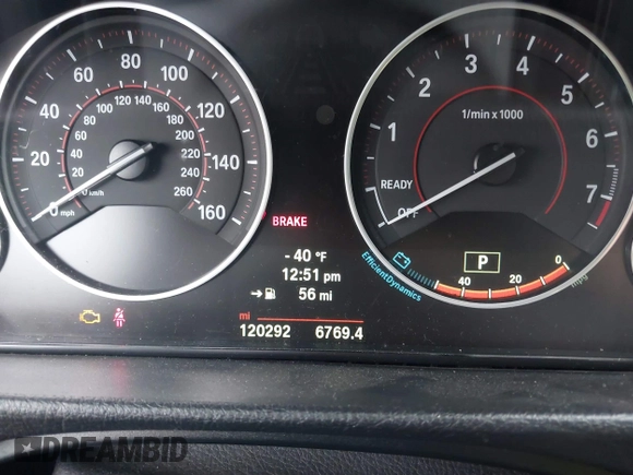 2014 BMW 4 Series 428i xDrive with VIN WBA3N5C56EK196702, listed as a IAAI auction lot 40934482 with 120,292 mi miles. Bid and sale history available at carsss.com. Image 16.