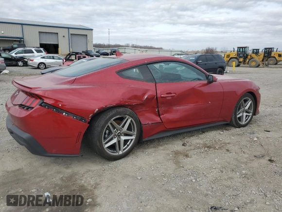 2024 Ford Mustang EcoBoost with VIN 1FA6P8TH2R5118823, listed as a Copart auction lot 47633925 with 3,284 mi miles and Salvage Title. Bid and sale history available at carsss.com. Image 3.
