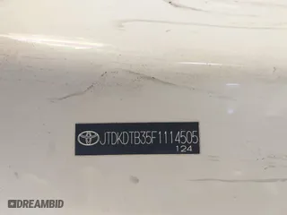 2015 Toyota Prius c One with VIN JTDKDTB35F1114505, listed as a IAAI auction lot 41159078 with 126,335 mi miles. Bid and sale history available at carsss.com. Image 9.