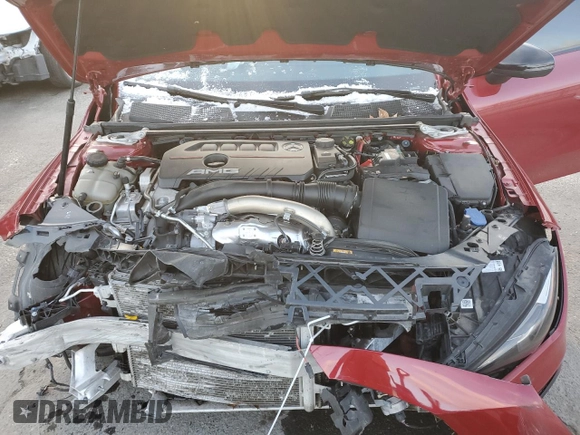 2022 Mercedes-Benz CLA 35 AMG with VIN W1K5J5BB4NN305922, listed as a Copart auction lot 87733195 with 27,247 mi miles and Salvage Title. Bid and sale history available at DreamBid. Image 12.