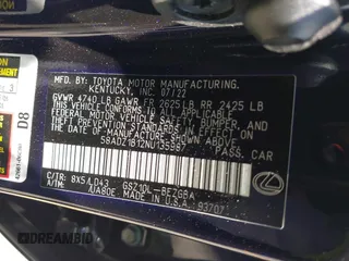 2022 Lexus ES 350 z VIN 58ADZ1B12NU135987, wystawiony jako IAAI lot #42216317 z przebiegiem 55 515 mil mil oraz . Historia ofert i sprzedaży dostępna na DreamBid. Obrazek 9.