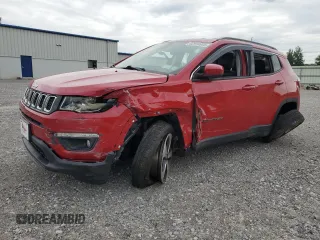 2017 Jeep Compass Latitude z VIN 3C4NJDBB5HT681683, wystawiony jako Copart lot #62938685 z przebiegiem 163 017 mil mil oraz Szkoda całkowita • Salvage title. Historia ofert i sprzedaży dostępna na DreamBid. Obrazek 1.