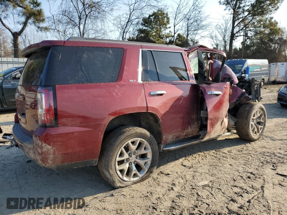 2016 GMC Yukon SLT with VIN 1GKS1BKC9GR394617, listed as a Copart auction lot 46825825 with 144,800 mi miles and Salvage Title. Bid and sale history available at carsss.com. Image 3.