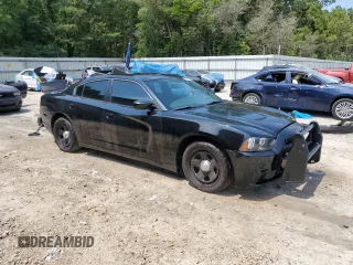 2013 Dodge Charger Police with VIN 2C3CDXAT6DH586213, listed as a Copart auction lot 62193175 with 197,497 mi miles and Clean title. Bid and sale history available at DreamBid. Image 4.