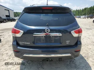2013 Nissan Pathfinder Platinum with VIN 5N1AR2MM8DC642369, listed as a Copart auction lot 57944905 with 152,984 mi miles and Salvage title. Bid and sale history available at DreamBid. Image 6.
