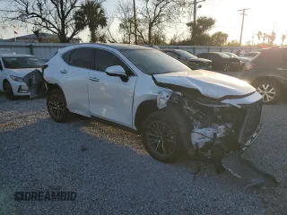 2025 Lexus NX with VIN JTJHGCEZ5S2023396, listed as a Copart auction lot 45227845 with 9,898 mi miles and Salvage Title. Bid and sale history available at carsss.com. Image 4.