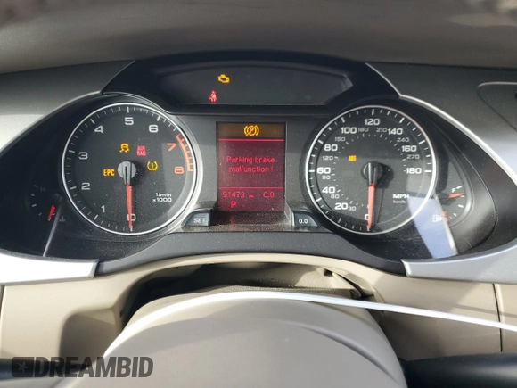 2010 Audi A4 Premium z VIN WAUSFAFL3AA147503, wystawiony jako Copart lot #86344704 z przebiegiem 91 473 mil mil oraz Szkoda całkowita • Salvage title. Historia ofert i sprzedaży dostępna na DreamBid. Obrazek 9.