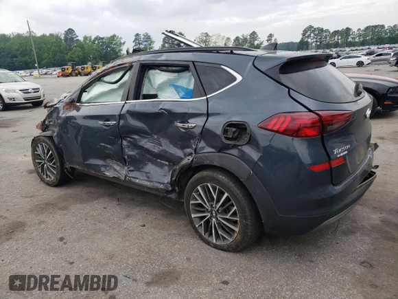 2021 Hyundai Tucson Ultimate with VIN KM8J3CAL4MU338338, listed as a Copart auction lot 54318835 with Not provided miles and Salvage title. Bid and sale history available at DreamBid. Image 2.
