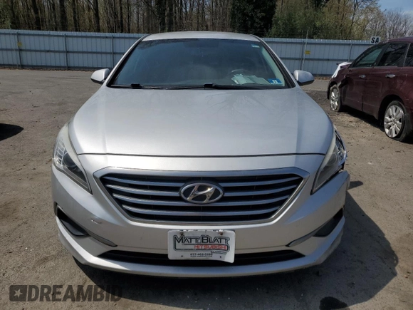 2016 Hyundai Sonata SE with VIN 5NPE24AFXGH387194, listed as a Copart auction lot 53805575 with 168,158 mi miles and Salvage Title. Bid and sale history available at carsss.com. Image 5.
