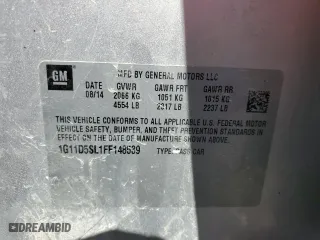 2015 Chevrolet Malibu LT with VIN 1G11D5SL1FF148539, listed as a Copart auction lot 47570905 with 118,809 mi miles and Salvage Title. Bid and sale history available at carsss.com. Image 13.
