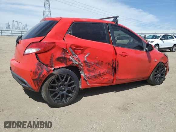 2014 Mazda 2 Sport with VIN JM1DE1KZXE0175643, listed as a Copart auction lot 52998225 with 196,051 mi miles and Salvage Title. Bid and sale history available at carsss.com. Image 3.