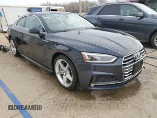 2018 Audi A5 Premium Plus with VIN WAUTNAF51JA091151, listed as a Copart auction lot 49102415 with 50,032 mi miles and Salvage Title. Bid and sale history available at DreamBid. Image 4.