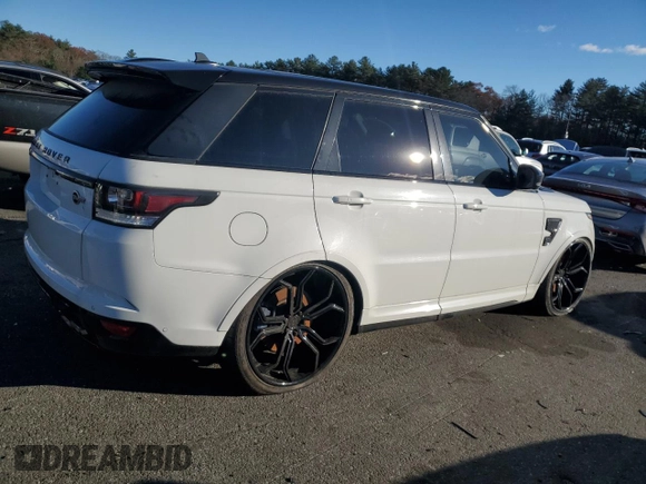 2016 Land Rover Range Rover Sport SVR with VIN SALWZ2EF2GA557465, listed as a Copart auction lot 78547734 with 45,756 mi miles and Salvage title. Bid and sale history available at DreamBid. Image 3.
