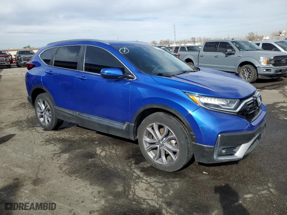 2020 Honda CR-V Touring with VIN 7FARW2H96LE017674, listed as a Copart auction lot 74922544 with 23,120 mi miles and Salvage Title. Bid and sale history available at carsss.com. Image 4.