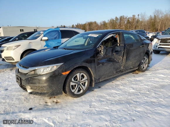 2017 Honda Civic Sedan LX with VIN 2HGFC2F56HH037899, listed as a Copart auction lot 45851015 with 142,835 mi miles and Salvage Title. Bid and sale history available at carsss.com. Image 1.