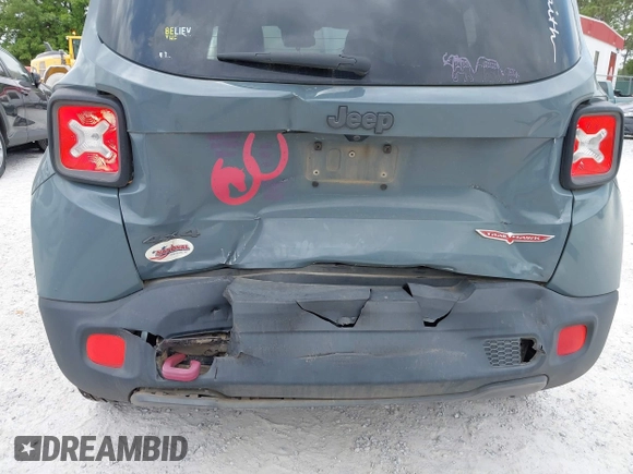 2017 Jeep Renegade Deserthawk z VIN ZACCJBCBXHPF82004, wystawiony jako IAAI lot #42027598 z przebiegiem Nie podano mil oraz . Historia ofert i sprzedaży dostępna na DreamBid. Obrazek 6.