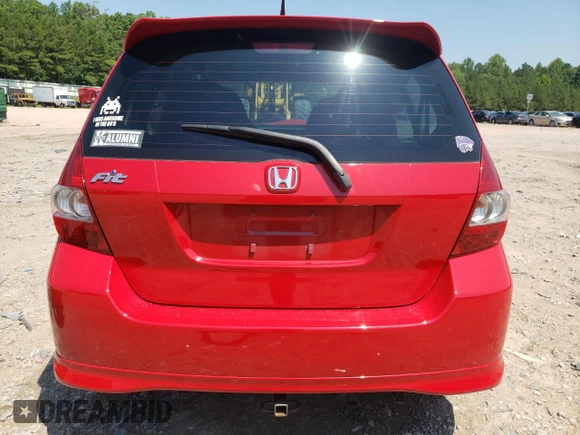 2007 Honda Fit Sport with VIN JHMGD37647S000272, listed as a Copart auction lot 61920584 with 168,922 mi miles and Salvage Title. Bid and sale history available at carsss.com. Image 6.