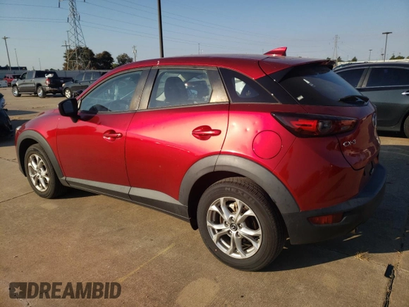 2021 Mazda CX-3 Sport with VIN JM1DKDB70M1504528, listed as a Copart auction lot 75355014 with 45,198 mi miles and Salvage Title. Bid and sale history available at carsss.com. Image 2.