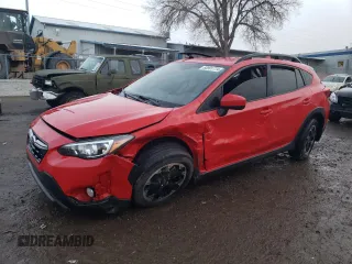 2021 Subaru Crosstrek Premium z VIN JF2GTAPC6M8216553, wystawiony jako Copart lot #83991774 z przebiegiem Nie podano mil oraz Szkoda całkowita • Salvage title. Historia ofert i sprzedaży dostępna na DreamBid. Obrazek 1.