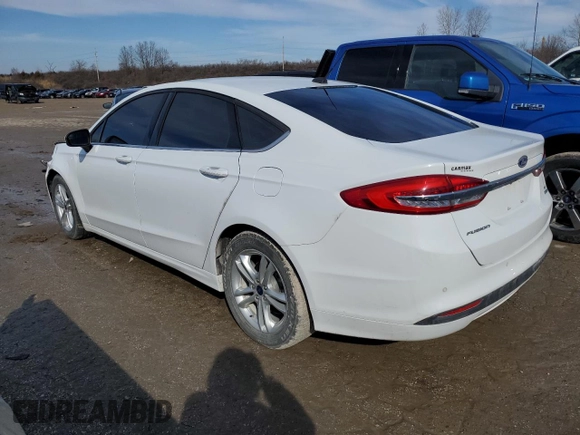 2018 Ford Fusion SE with VIN 3FA6P0HD8JR232074, listed as a Copart auction lot 43714775 with 113,118 mi miles and Salvage Title. Bid and sale history available at DreamBid. Image 2.