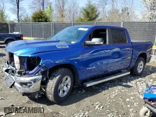 2019 Ram 1500 Big Horn/Lone Star with VIN 1C6SRFFT1KN849828, listed as a Copart auction lot 51136285 with 88,077 mi miles and Salvage Title. Bid and sale history available at carsss.com. Image 1.