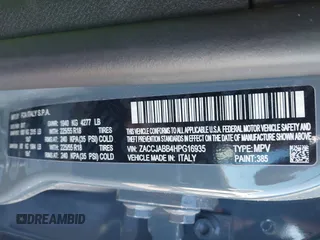 2017 Jeep Renegade Latitude with VIN ZACCJABB4HPG16935, listed as a IAAI auction lot 41843666 with 37,835 mi miles and . Bid and sale history available at DreamBid. Image 9.