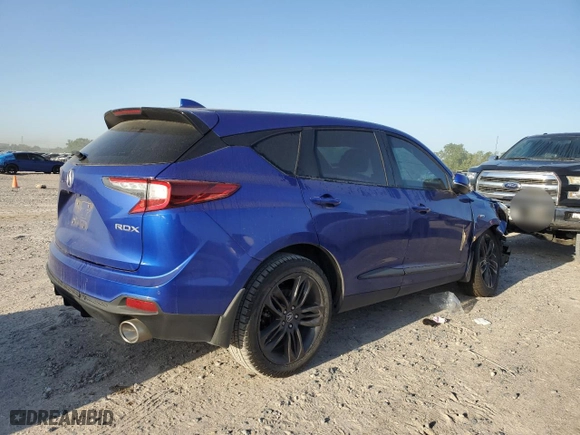 2021 Acura RDX w/A-Spec Package with VIN 5J8TC1H69ML013466, listed as a Copart auction lot 51896395 with 33,036 mi miles and Salvage Title. Bid and sale history available at carsss.com. Image 3.
