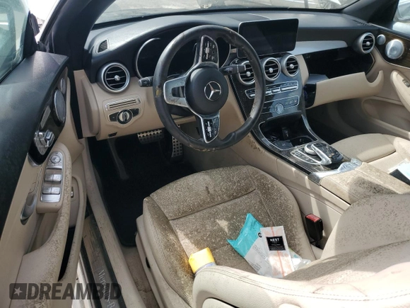 2020 Mercedes-Benz C 300 with VIN W1KWK8EBXLF983483, listed as a Copart auction lot 74327594 with Not Provided miles and Non Repairable. Bid and sale history available at DreamBid. Image 8.